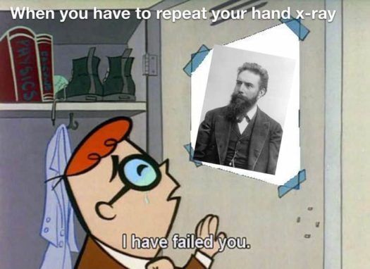 meme about history of radiology