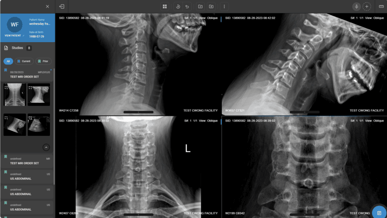 Radiology Information System and PACS integration interface